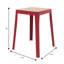 Tabouret carré en plastique empilable Dantoni-1144484270
