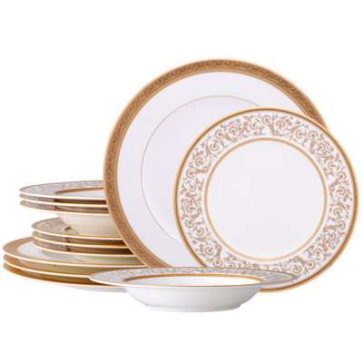 Noritake Summit 12-Piece Dinnerware Set, Service For 4