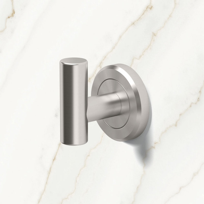 Latitude II Wall Mounted Robe/Towel Hook, Satin Nickel, Single