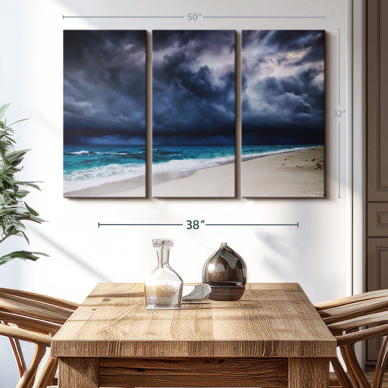 " Dark Cloudy Sky ", 32" H x 50" W x 1.25" D