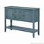 Grande console de rangement rétro Cambridge Series avec quatre petits tiroirs et une tablette inférieure pour les salons, les entrées et les cuisines-1413554526