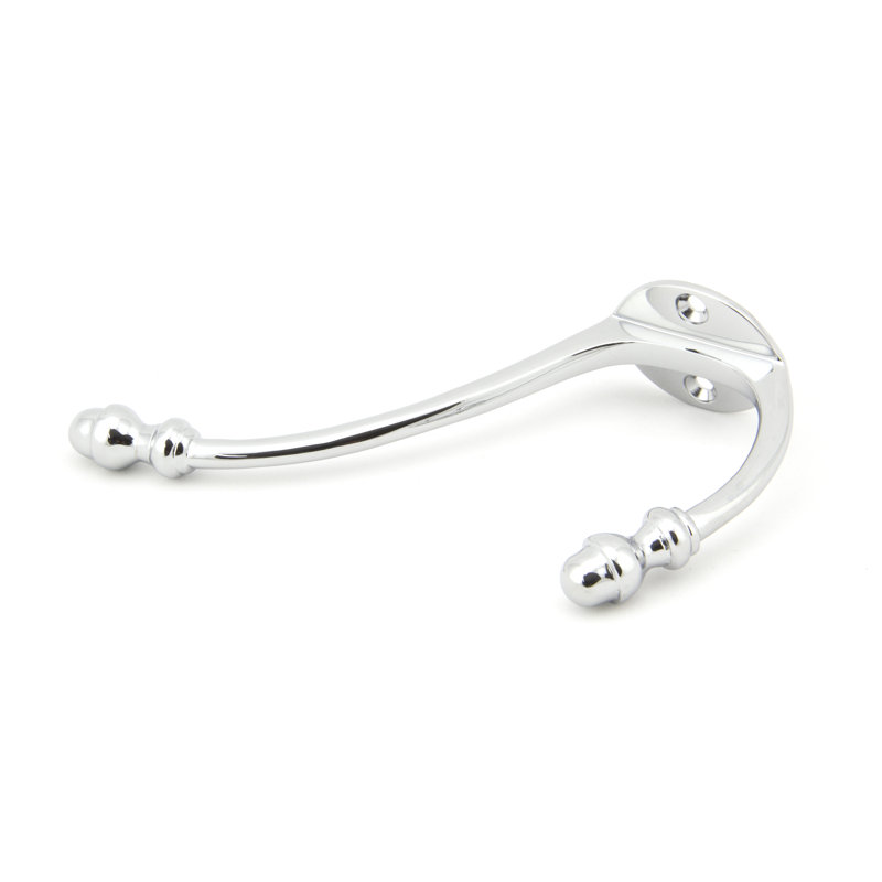 Hat Coat Hook Brass Wall Hook, Polished Chrome