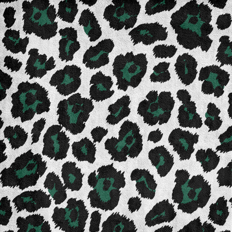Lucida Bath Towel, Polyester/Cotton Blend, White/Gotham Green/Stealth Black