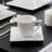 Carina 30 Piece Fine Porcelain Square Dinnerware Set, Service For 6