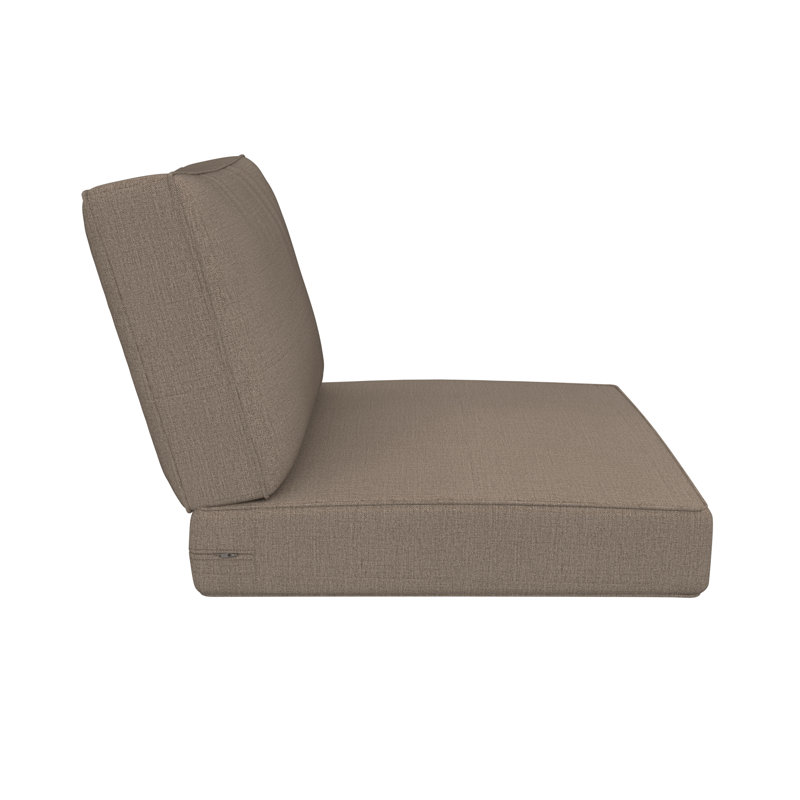 Outdoor Sunbrella Lounge Chair Cushion, Cast Shale Sunbrella® Plainweave