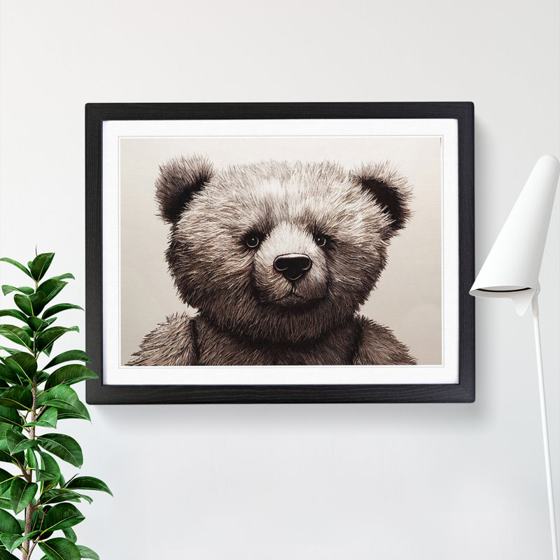 Spectacular Teddy Bear - Framed Print, Black Frame, 46cm H x 64cm W