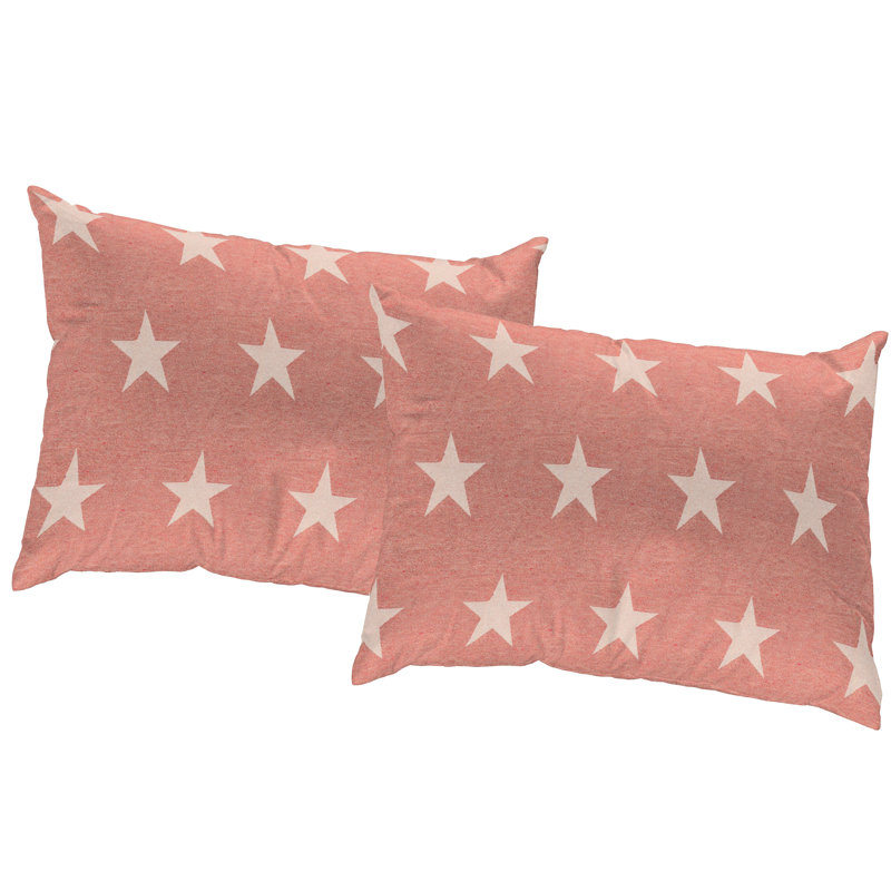 Marple Geometric Throw Pillow Cover, Rectangular, 40cm x 60cm, Red