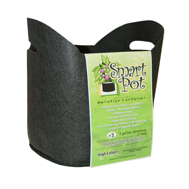 5 Gallon Black Fabric Aeration Grow Bag with Handles