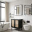 Meuble-lavabo de 30 pouces avec portes en bambou tissé à la main-1246842833