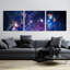 «Sublime Galaxy» par Epic Portfolio, art mural en verre acrylique, ensemble de 3 pièces-101628325