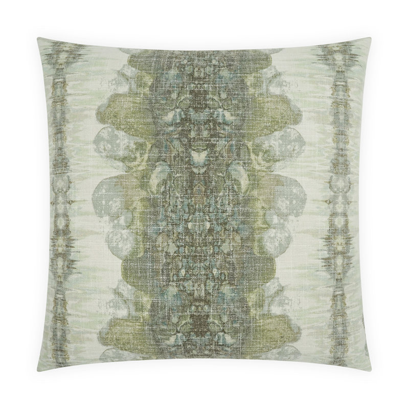 Lagos Square Pillow Cover & Insert, Moss, Square 24"