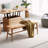 Solid Oak Wood Bench With Woven Seat-1116266793-1108386012
