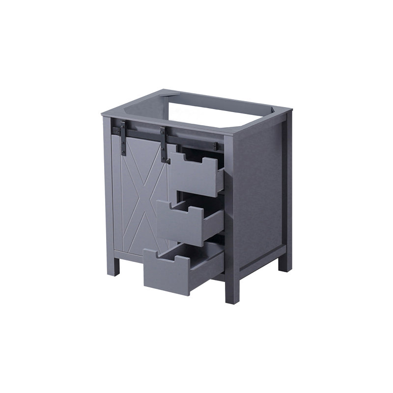 Marsyas 30 in W x 22 in D Single Bath Vanity, Dark Gray