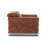 Camel Genuine Leather Sofa with Adjustable Headrests-841366765