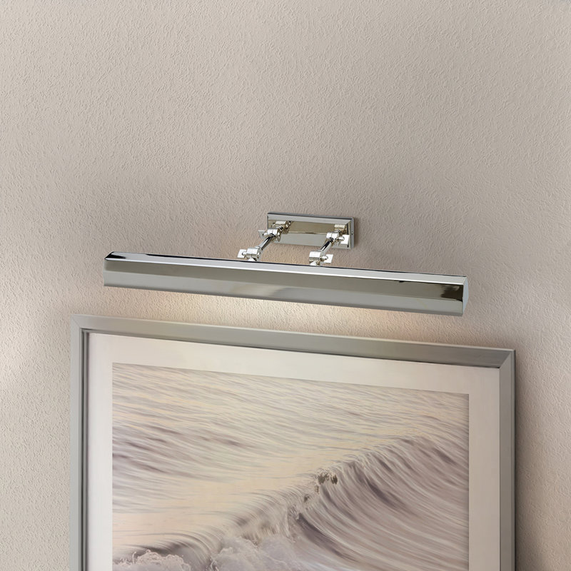 Applique pour tableau Chawton Light, H 5 po x l 26 po x P 7,5 po, Nickel poli