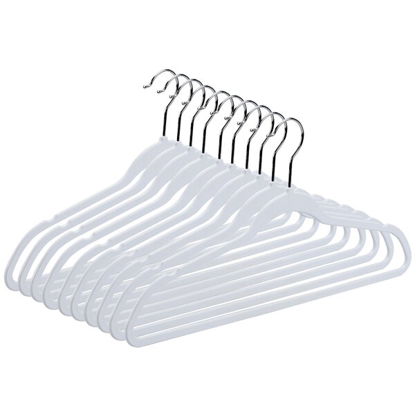 Unclutter Clothes Hangers 100 Pack - Plastic Hangers 100 Pack - Clothes  Hangers for Coat, Shirts & Pants - Durable Coat Hangers (100, White)