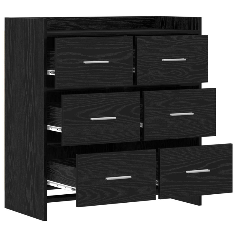 75cm Sideboard, Black Oak