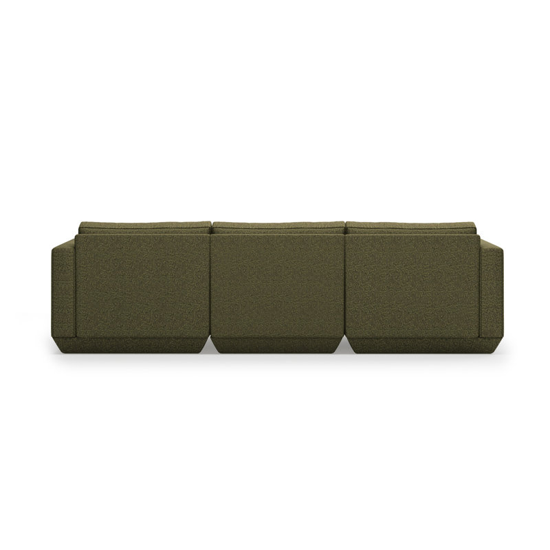 Podium Modular 4-Piece Sectional, Left Hand Facing, Copenhagen Terra