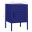 Airon 35cm W Steel Bedside Table-48621784