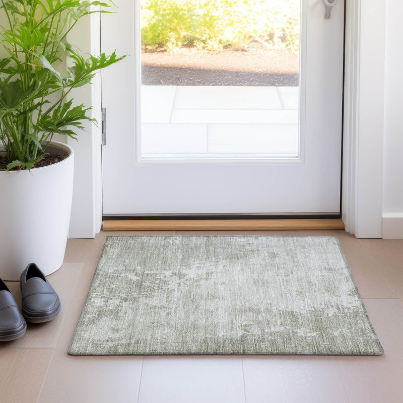 Tapis intérieur / extérieur lavable en machine Christain ACN1258, Rectangle 1 pi 8 po x 2 pi 6 po