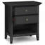 Amherst - Table de chevet - Noir-717697475
