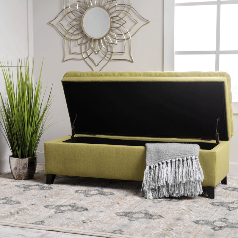 OTTOMAN DE RANGEMENT JULiana, Vert