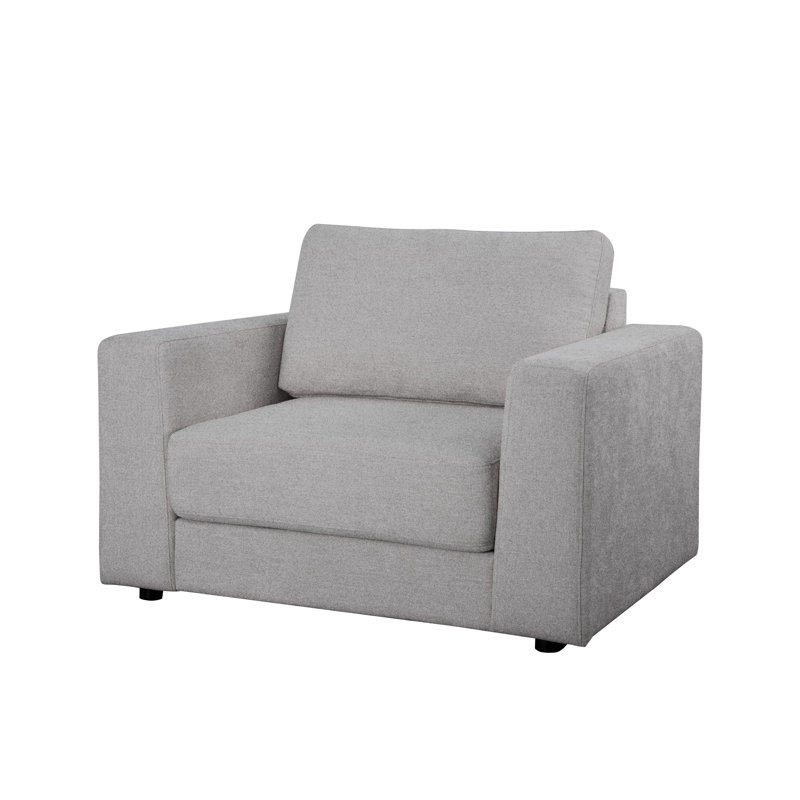 Fauteuil en polyester Arrollo, 100% polyester gris