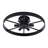 6 Lights Flush Mount Wheel Ceiling Light-2101403792
