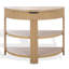 Christy Reeded Half Moon Console Table-1814622413