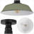 Camila 14" 1-Light Classic Industrial Indoor/Outdoor Iron LED Semi Flush Mount-789237197