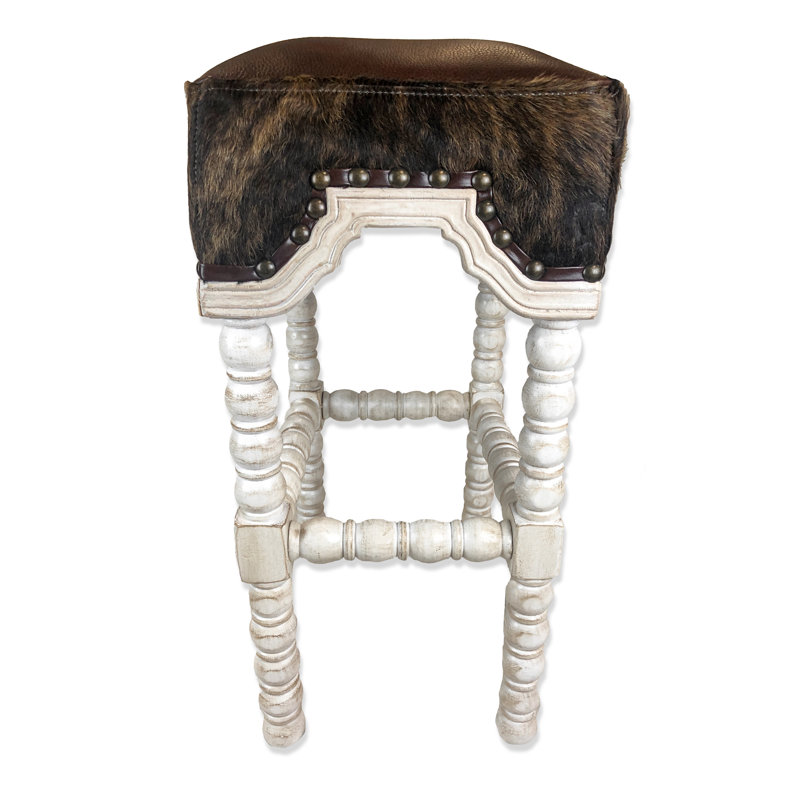 Marlo Barstool, Hide, Bar Stool (31" Seat Height)