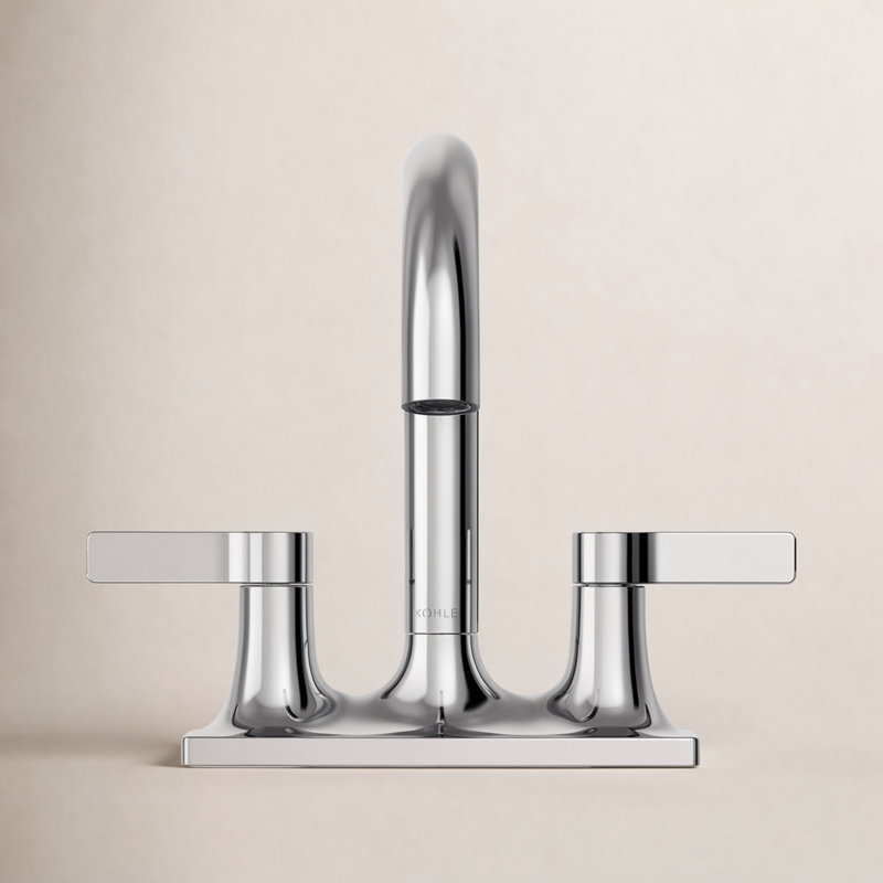 Venza Centerset Bathroom Sink Faucet 1.0 GPM, Polished Chrome