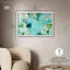 «Alista Green Blues Shadowbox», art abstrait vert par Art Remedy-115123760-115123754