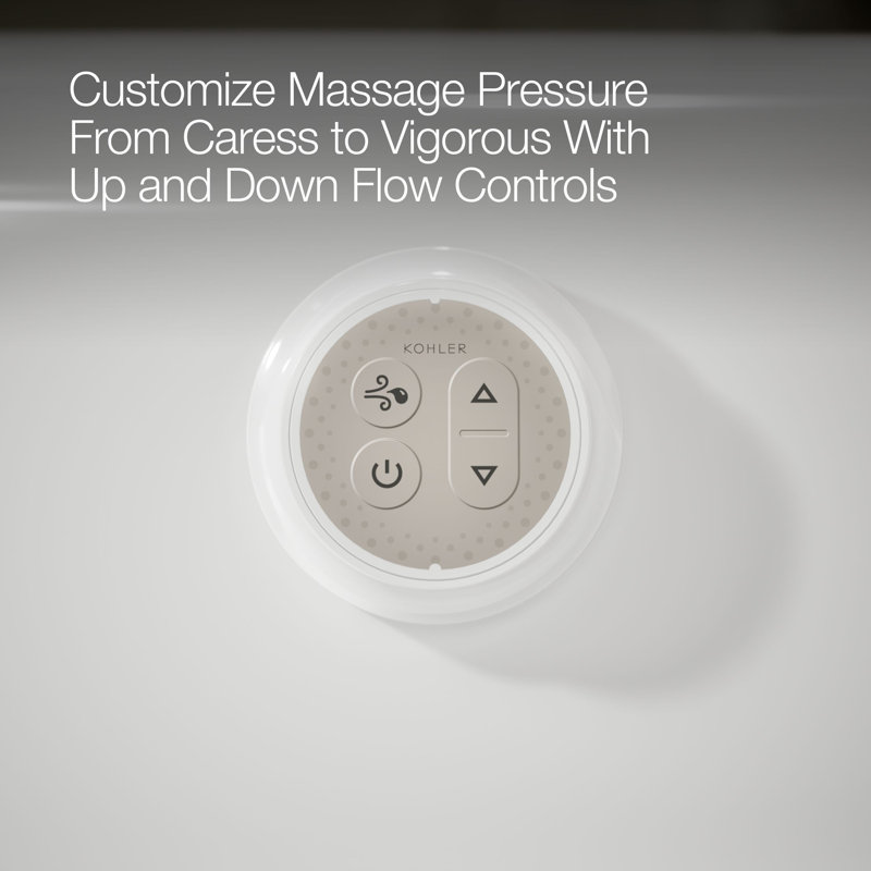 Sunward 72-In X 42-In Heated Bubblemassage Air Bath With Reversible Drain, White