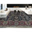 Tapis noir et rouge de haute qualité noué à la main Trinity