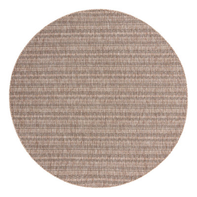 Tapis intérieur / extérieur brun à rayures Hewitt