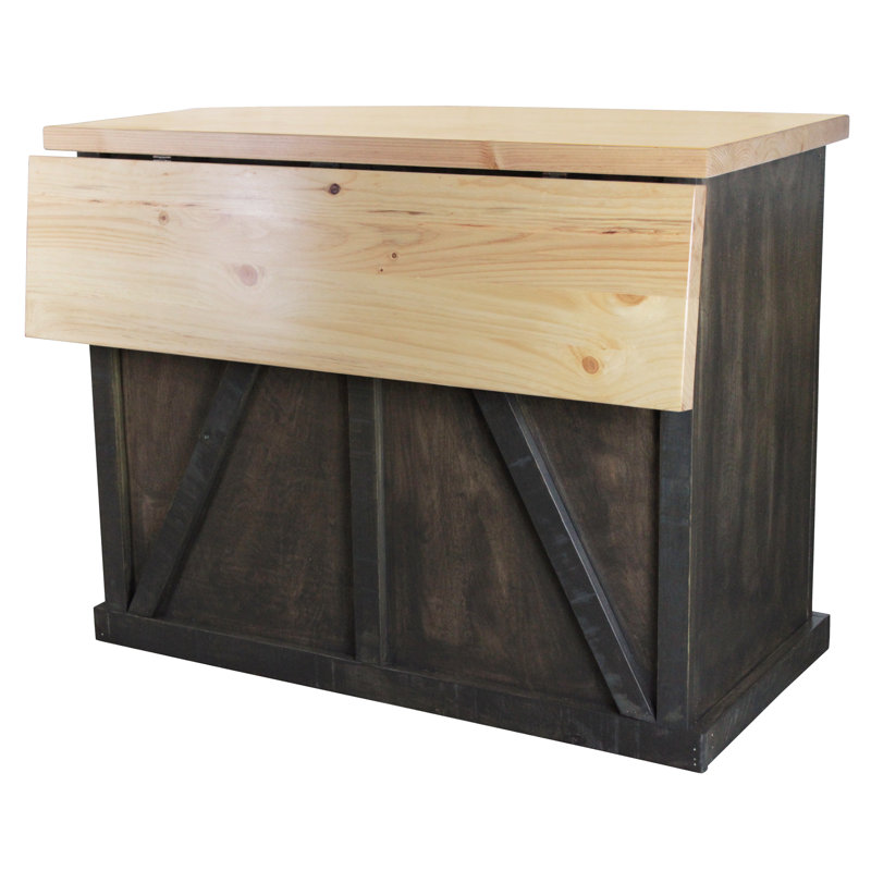 Alexis 48 " W Kitchen Island, Rustic Driftwood