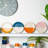 Nicola Spring - Dipped Flecked Stoneware Plates - 20.5cm - Multicolour