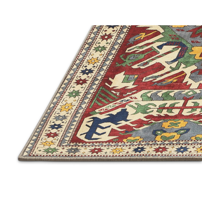 Tapis brun Southwestern, Rectangle 5 pi x 7 pi