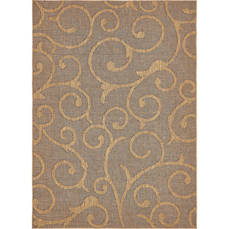 Tapis de véranda d'extérieur couleur champignon, Rectangle 8 p x 11 pi 4 po