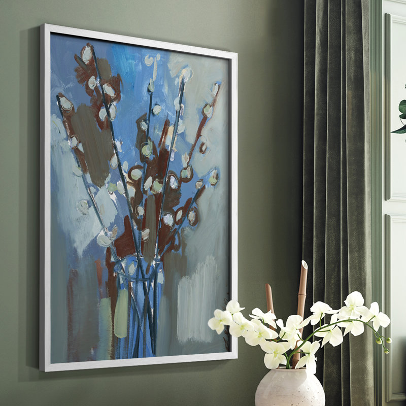 Winter Willow I, reproduction encadrée - bois massif, Blanc, H 20 po x l 16 po