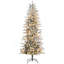 Arbre de Noël artificiel 7,5 pi avec 7,5 branches de neige floquées, 350 lumières claires jaunes chaudes, ouverture automatique, ampoule supplémentaire-207134293