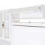 Grand lit escamotable mural avec canapé, tablettes USB et luminaire-133410396