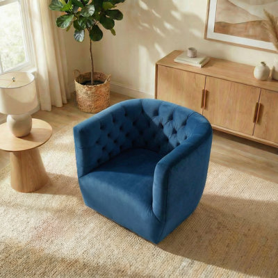 Brandon Contemporary Modern Swivel Living Room Accent Chair