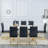 8 - Person Double Pedestal Base Dining Set