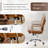 Dareece Leather Task Chair with Padded Arms-1790940181
