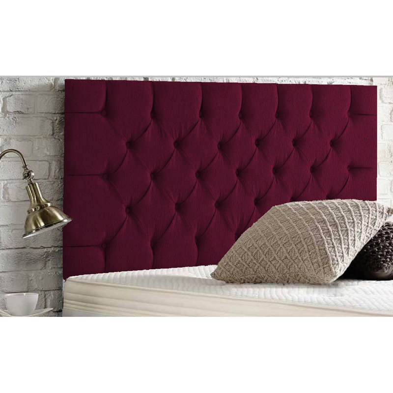 Esters Upholstered Headboard, Single (3'), Chenille, Plum