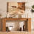 71" Extra Long Console Table - Farmhouse Narrow Entryway Hallway Sofa Table for Living Room, Natural Oak-469996111