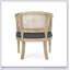 Chaise d'appoint avec structure en bois d'hévéa et revêtement gris anthracite, combinant charme rétro et sièges confortables pour toute pièce-2105428103