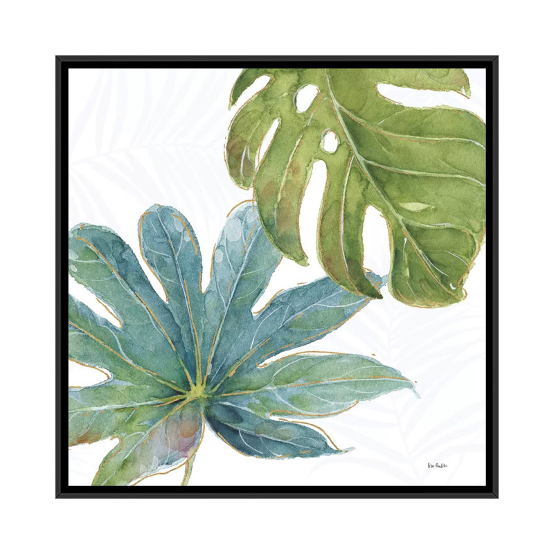 «Tropical Blush VII» par Lisa Audit - Impression sur toile tendue sur châssis, H 18 po x l 18 po x P 1,5 po, Toile tendue